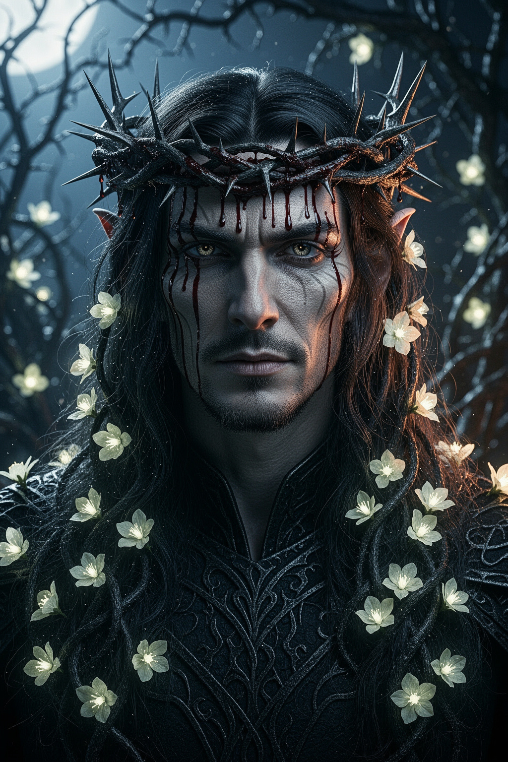 King of Thorns — Dramance dark romance character, gothic D/s model